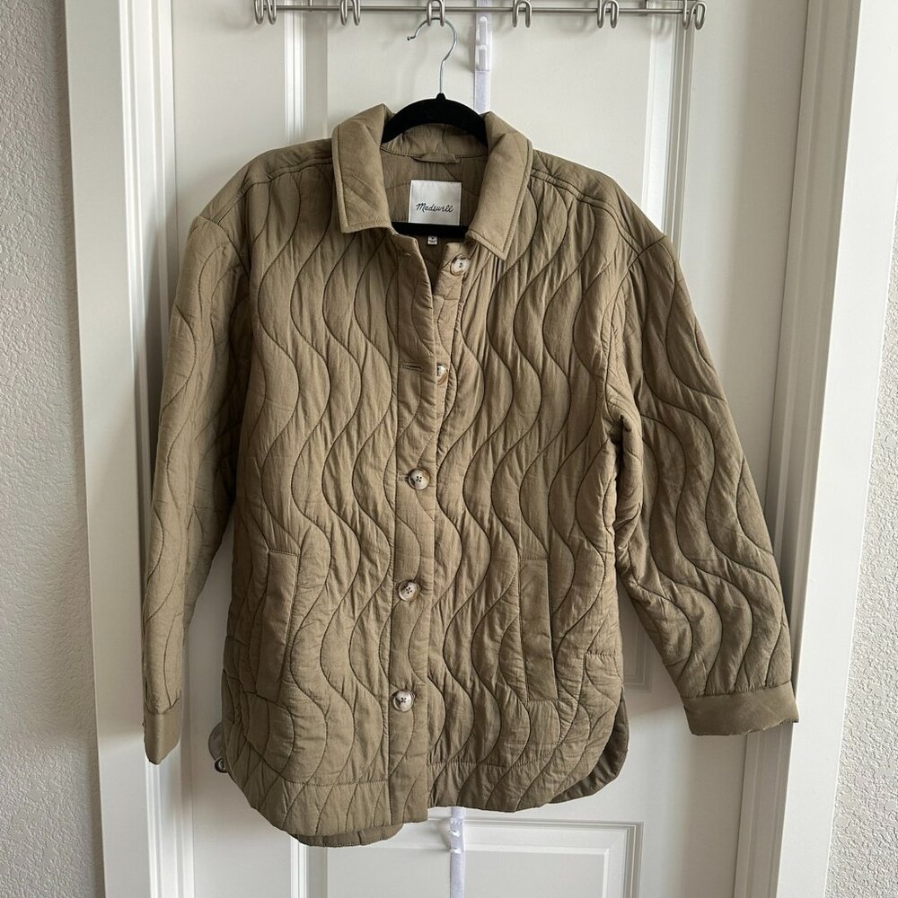 Madewell Green Quilted Jacket - M